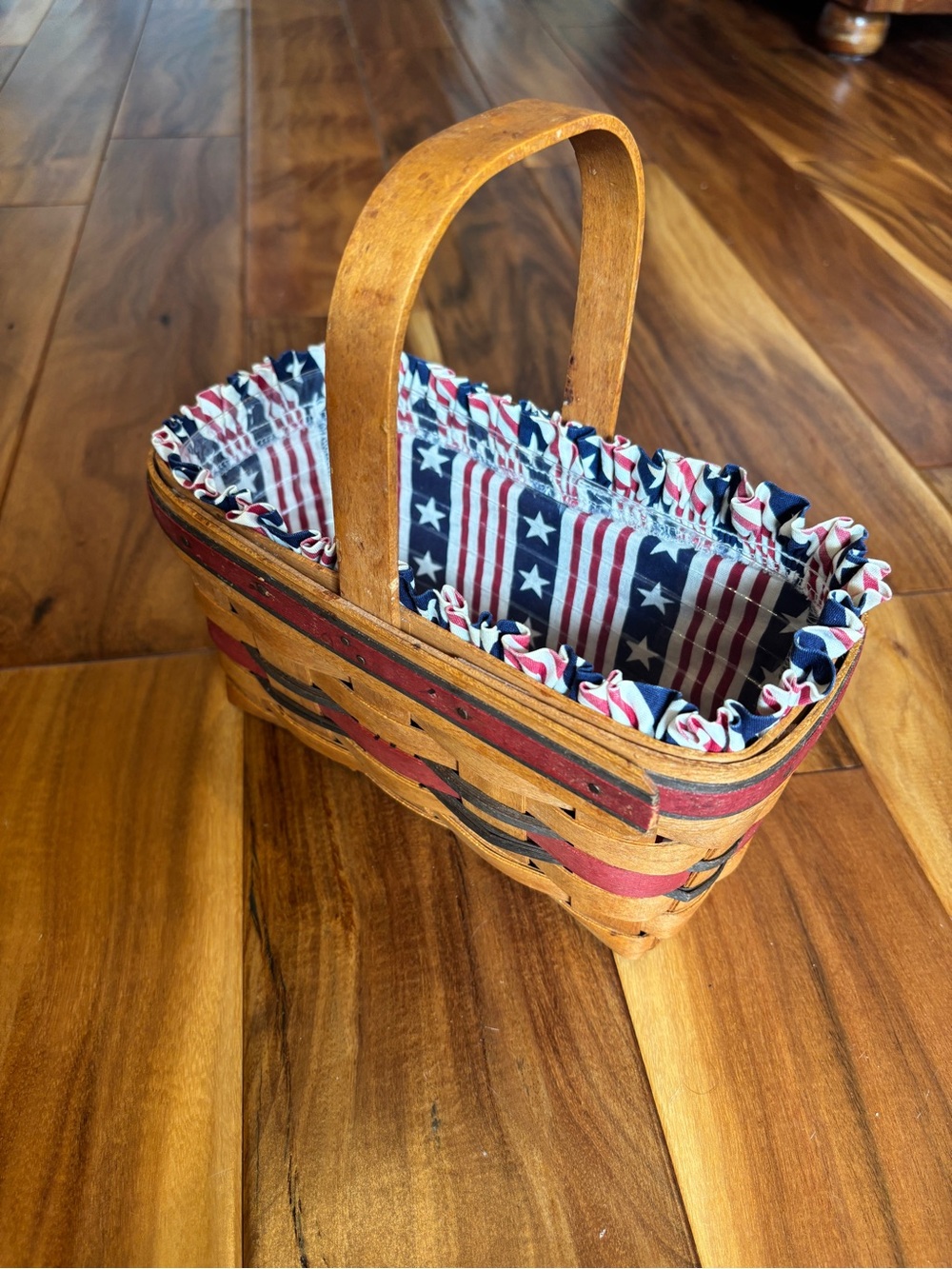 Longaberger 1994 All American Candle Basket  with Liner